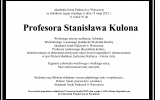 Nekrolog Profesora Stanisława Kulona