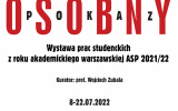 “Pokaz Osobny” – plakat do wystawy prac studenckich w Salonie Akademii 8 – 22 lipca 2022